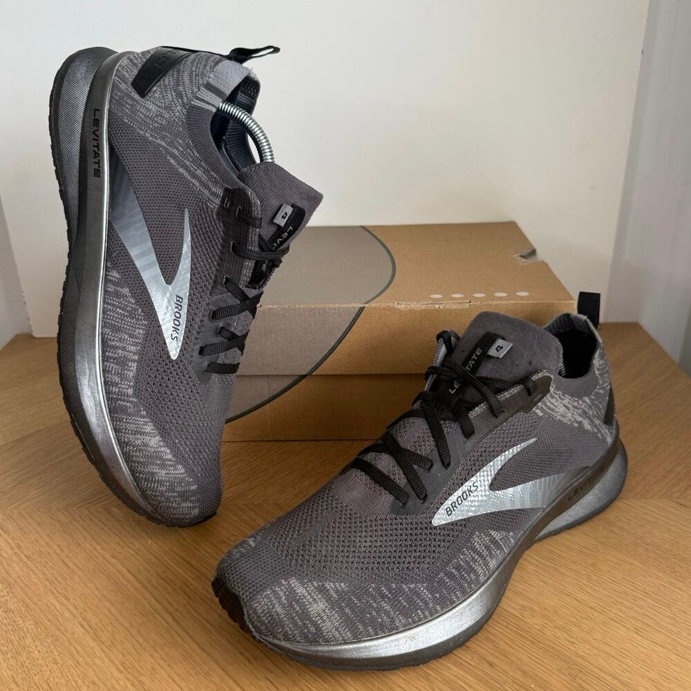 Brooks Levitate 4 Grey/Black Men Running Sneakers- SZ 11
